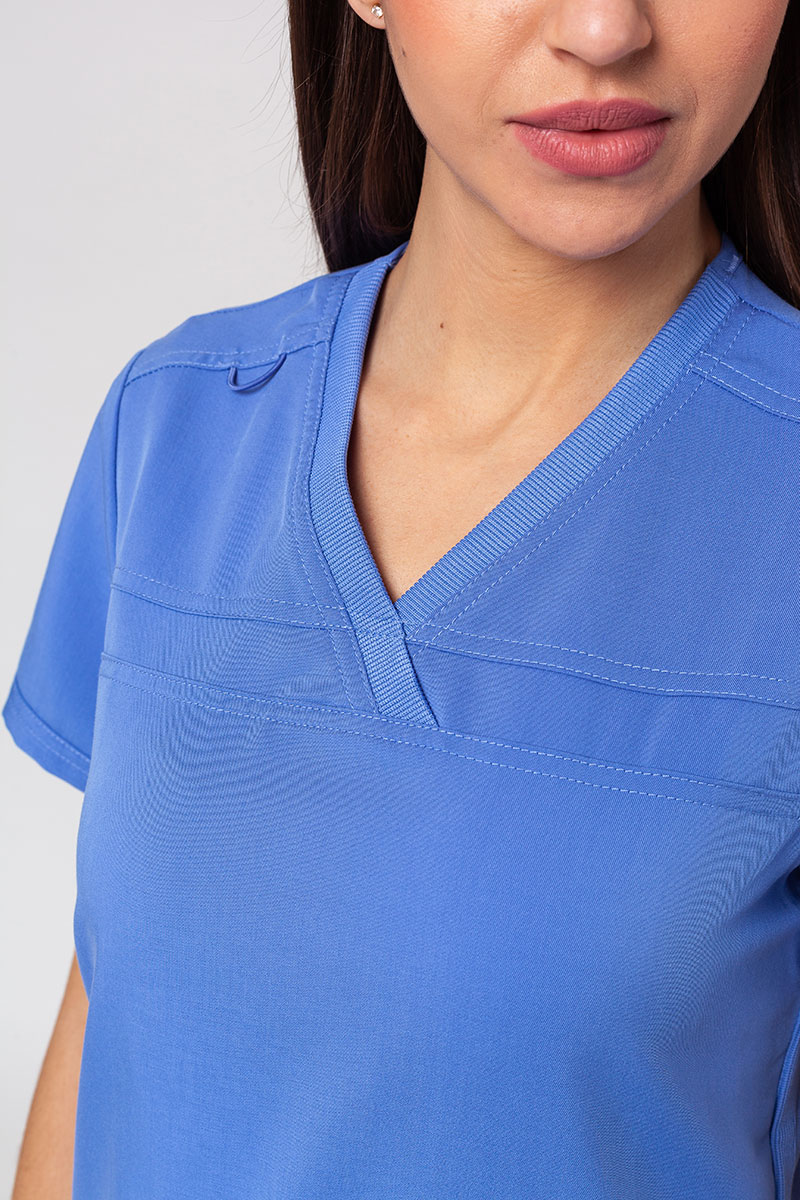 Women's Dickies Balance scrubs set (V-neck top, Mid Rise trousers) ceil blue