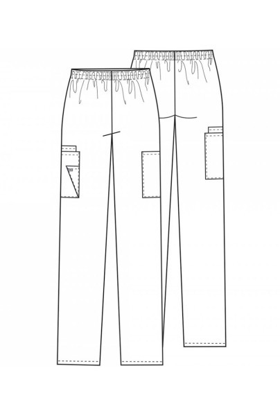 Women's Cherokee Originals scrubs set (V-neck top, N.Rise trousers) grey-12