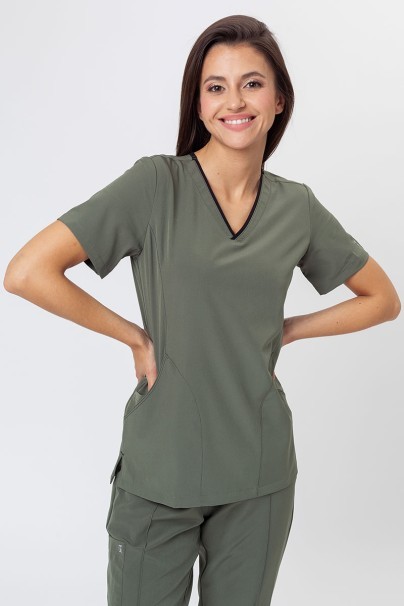 Women's Maevn Matrix Impulse Stylish scrubs set olive-2