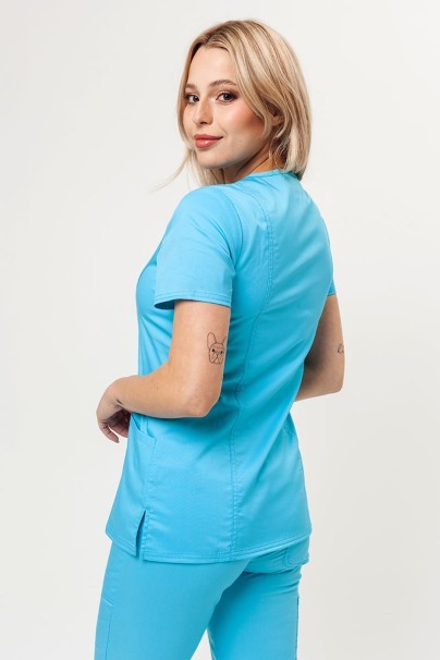 Women's Cherokee Revolution (Mock top, Straight trousers) scrubs set turquoise-3