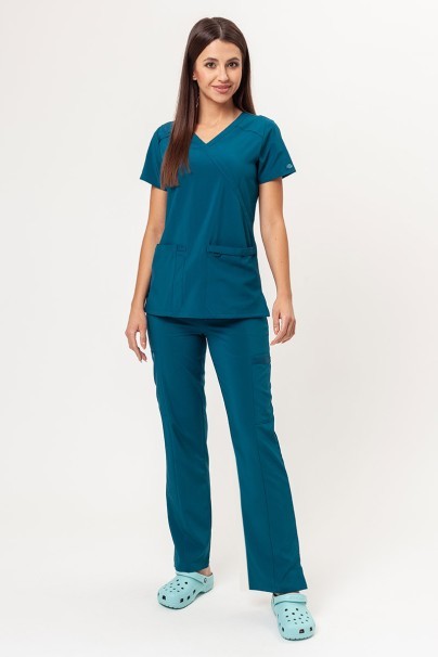 Women’s Dickies EDS Essentials Mock scrub top caribbean blue-7