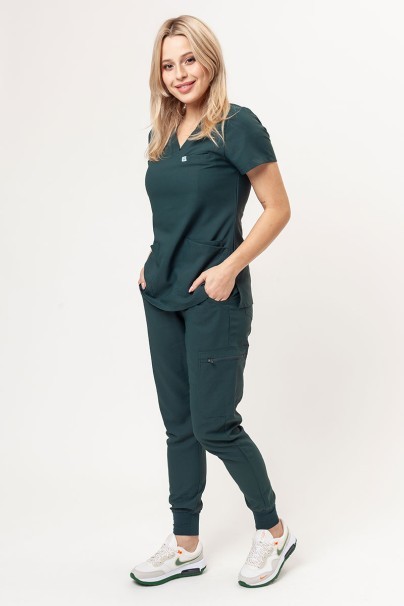 Women's Uniforms World 109PSX Ava jogger scrub trousers bottle green-7