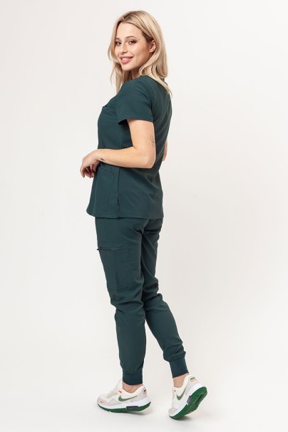 Women's Uniforms World 109PSX Shelly Jogger (Ava trousers) scrubs set bottle green-2