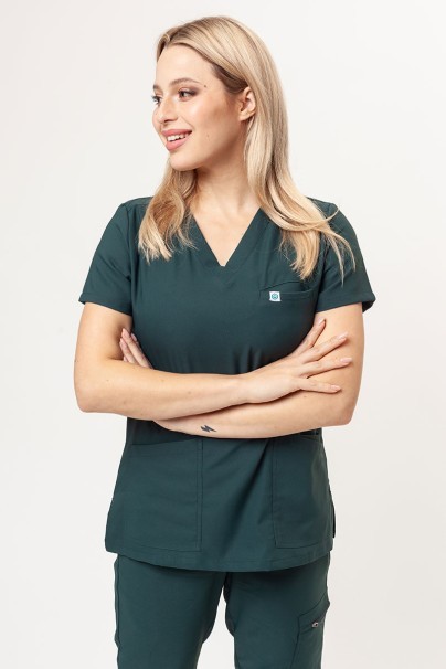 Women's Uniforms World 109PSX Shelly Jogger (Ava trousers) scrubs set bottle green-2