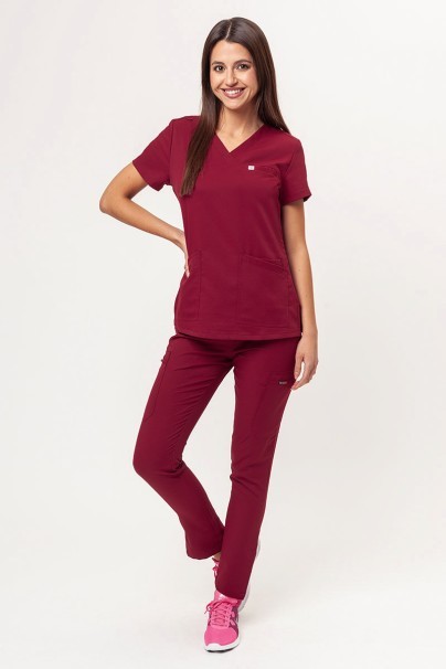 Women's Uniforms World 109PSX Yucca scrub trousers burgundy-6