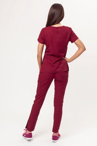 Women's Uniforms World 109PSX Shelly Classic (Yucca trousers) scrubs set burgundy-2