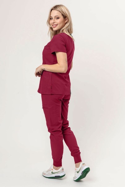 Women's Uniforms World 109PSX Shelly Jogger (Ava trousers) scrubs set burgundy-2