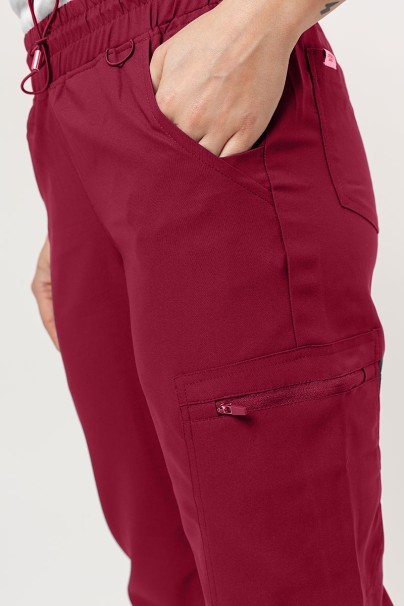 Women's Uniforms World 109PSX Shelly Jogger (Ava trousers) scrubs set burgundy-11