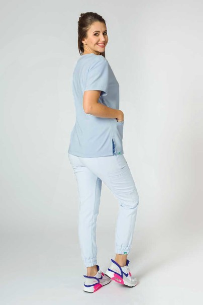 PROMO Women's Sunrise Uniforms Premium scrubs set (Joy top, Chill trousers) blue-1