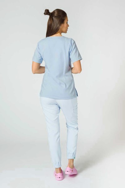 PROMO Women's Sunrise Uniforms Premium scrubs set (Joy top, Chill trousers) blue-2