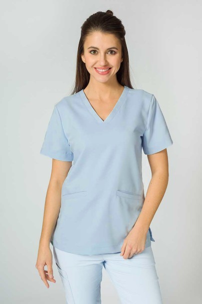 PROMO Women's Sunrise Uniforms Premium scrubs set (Joy top, Chill trousers) blue-3