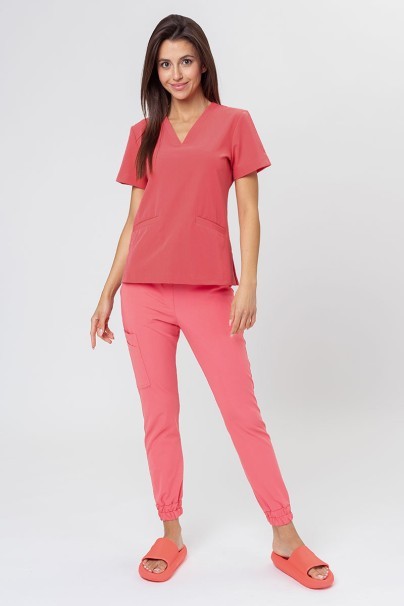 PROMO Women’s Sunrise Uniforms Premium Joy scrub top coral-5