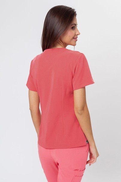 PROMO Women’s Sunrise Uniforms Premium Joy scrub top coral-1