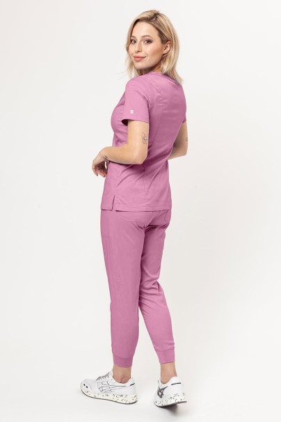 Women's Maevn Matrix scrubs set (Double V-neck top, Yogga trousers) lilac-2