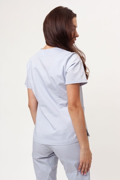 Women's Sunrise Uniforms Basic Light FRESH scrub top quiet grey-2