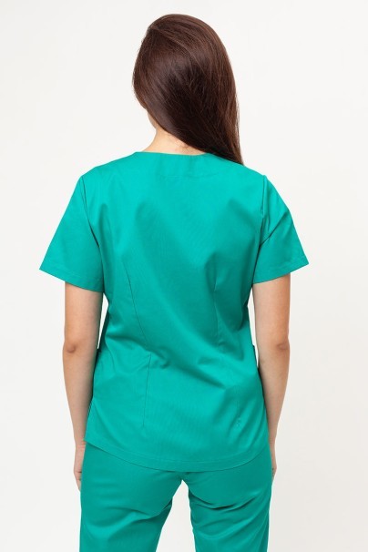 Women’s Sunrise Uniforms Basic Classic FRESH scrubs set (Light top, Regular trousers) light green-4