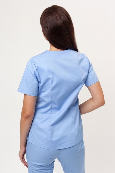 Women's Sunrise Uniforms Basic Light FRESH scrub top blue-2