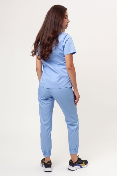 Women's Sunrise Uniforms Basic Jogger FRESH scrubs set (Light top, Easy trousers) blue-2