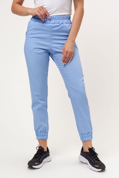 Women's Sunrise Uniforms Basic Jogger FRESH scrubs set (Light top, Easy trousers) blue-6