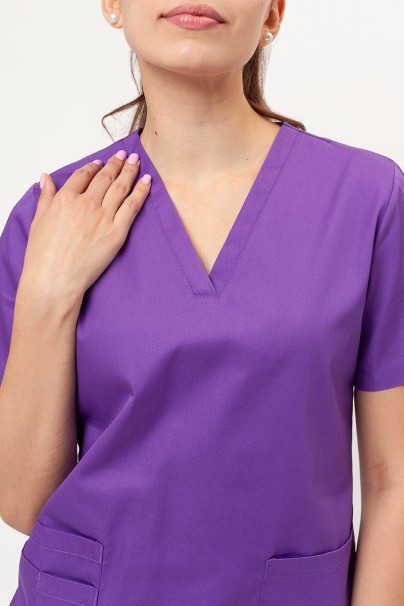 Women’s Sunrise Uniforms Basic Classic FRESH scrubs set (Light top, Regular trousers) violet-5