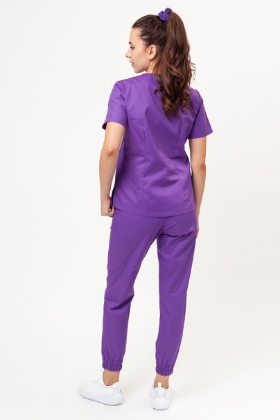 Women's Sunrise Uniforms Basic Jogger FRESH scrubs set (Light top, Easy trousers) violet-2