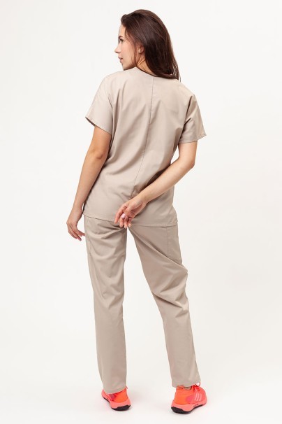 Women's Cherokee Originals scrubs set (V-neck top, N.Rise trousers) khaki-2