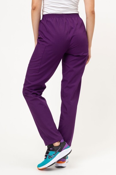 Women's Cherokee Originals scrubs set (V-neck top, N.Rise trousers) eggplant-8