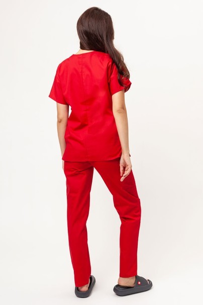 Women's Cherokee Originals scrubs set (V-neck top, N.Rise trousers) red-2