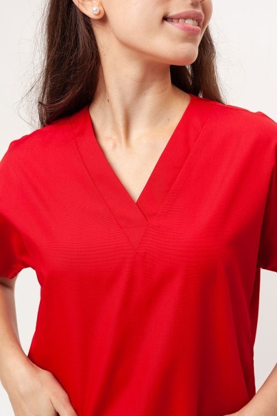 Women's Cherokee Originals scrubs set (V-neck top, N.Rise trousers) red-4