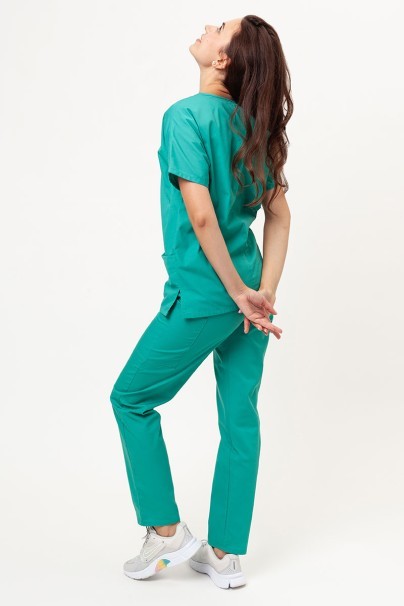 Women's Cherokee Originals scrubs set (V-neck top, N.Rise trousers) light green-2