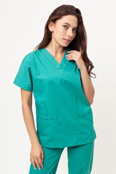 Women's Cherokee Originals scrubs set (V-neck top, N.Rise trousers) light green-2