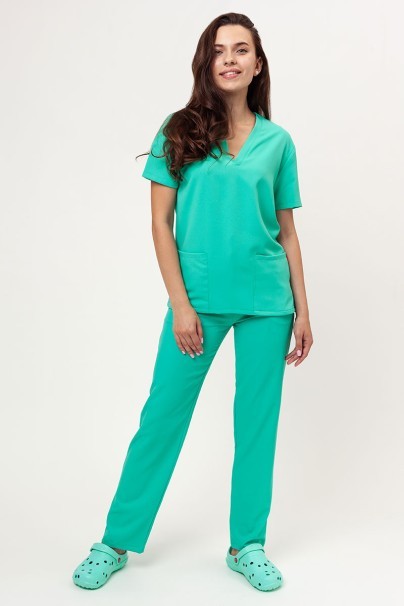 Women's Velilla Microfiber scrub top mint-6