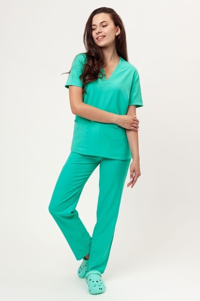 Women's Velilla Microfiber scrub top mint-8