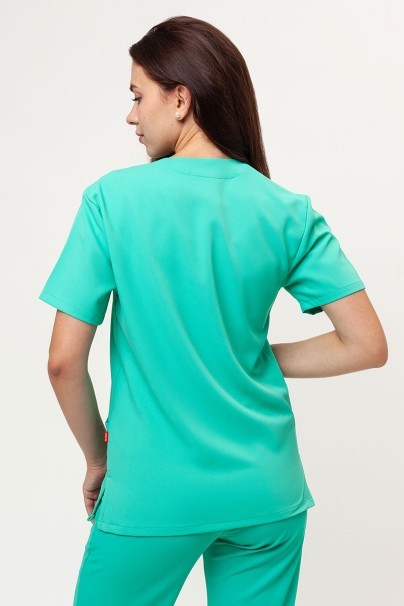 Women's Velilla Microfiber scrub top mint-2