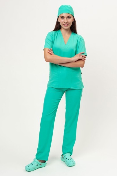 Women's Velilla Microfiber scrub top mint-9