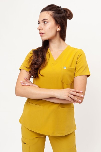 Women’s Uniforms World 518GTK™ Phillip On-Shift scrubs set yellow-2