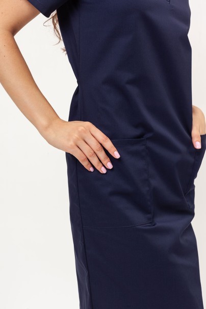 Women’s Sunrise Uniforms straight scrub dress navy-4