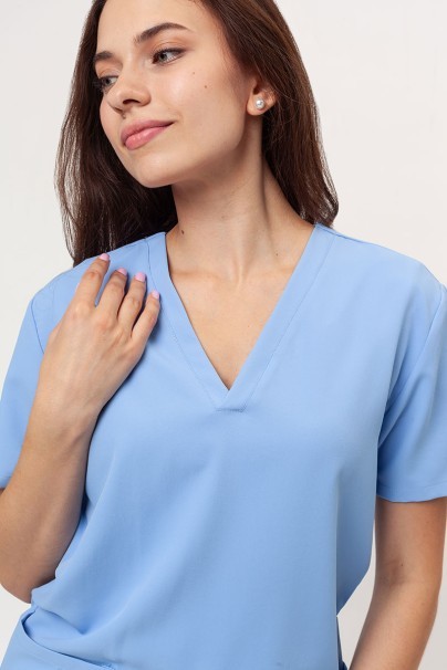 Women's Velilla Microfiber scrub top blue-2