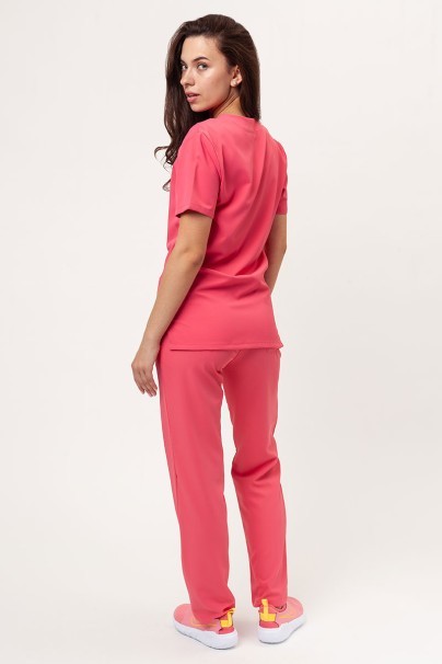 Women's Velilla Microfiber scrub top coral-5