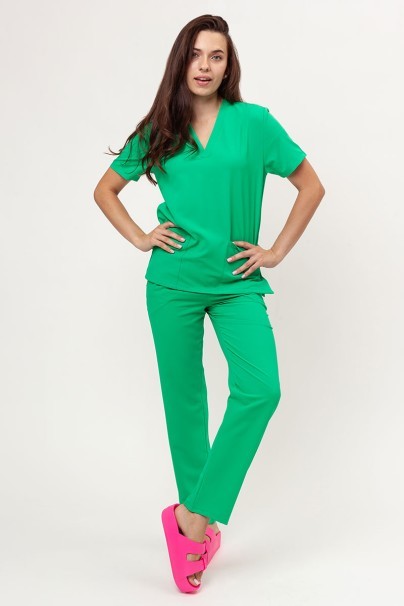 Women's Velilla Microfiber scrub top green-4