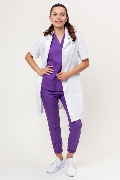 Women's Velilla Classic short sleeve lab coat-6