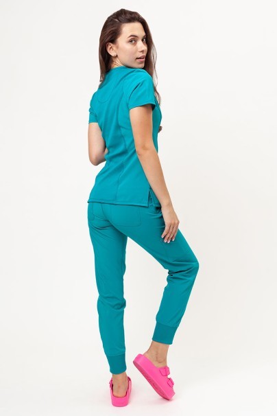 Women's Cherokee Infinity Mid Rise scrub jogger trousers teal blue-7