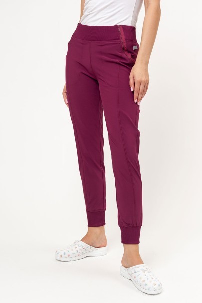 Women's Cherokee Infinity (Jogger trousers) scrubs set wine-8