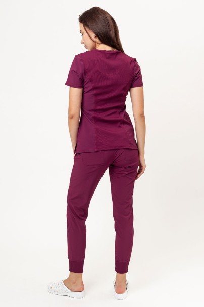 Women's Cherokee Infinity (Jogger trousers) scrubs set wine-1