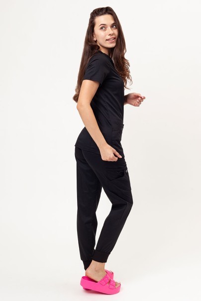 Women's Cherokee Revolution scrubs set (Soft top, Jogger trousers) black-2