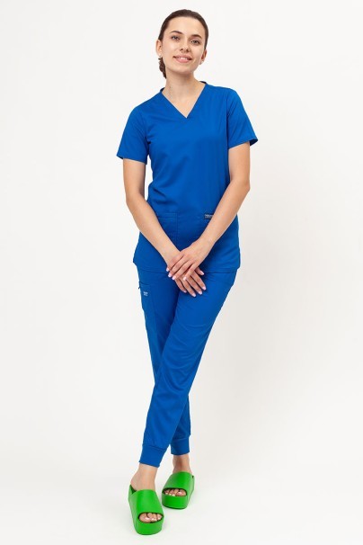 Women's Cherokee Revolution scrubs set (Soft top, Jogger trousers) royal blue-2