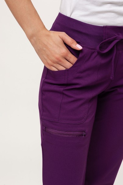 Women's Heartsoul Break on Through scrub jogger trousers eggplant-3