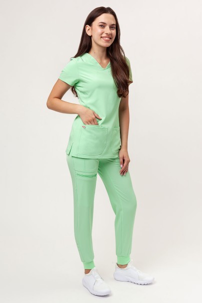 Women's Heartsoul Break on Through V-neck scrub top mint-5