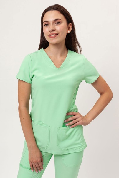 Women's Heartsoul Break on Through V-neck scrubs set mint-3