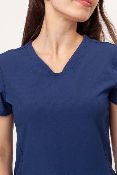 Women's Heartsoul Break on Through V-neck scrubs set navy-4